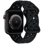 Beline viedpulksteņa siksniņa priek&scaron; Apple Watch (38/40/41 mm) | silikons | melna