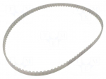 Timing belt | AT10 | W: 16mm | H: 5mm | Lw: 1000mm | Tooth height: 2.5mm