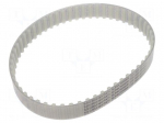 Timing belt | T10 | W: 25mm | H: 4.5mm | Lw: 560mm | Tooth height: 2.5mm