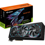GIGABYTE GeForce RTX 5070 Ti AORUS MASTER 16G, graphics card DLSS 4, 3x DisplayPort, 1x HDMI 2.1