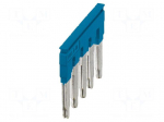 Comb bridge | blue | terminals: 5 | 10mm