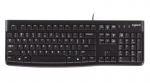 Logitech K120 Wired Keyboard USB-A US Int, Black