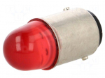 LED lamp | red | BA15D | 24VDC | 24VAC