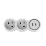 T&ouml;&ouml;riistad ja m&otilde;&otilde;teseadmed // Uued tooted t&ouml;&ouml;riistade, tarvikute kategoorias // Rozgałęźnik dwukrotny, 2x gniazda wtyczkowe z uziemieniem, 1xgniazdo usb a, 1xgniazdo usb c