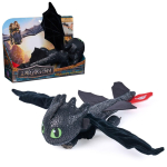 DreamWorks Dragons How to Train Your Dragon, Hug and Glide Toothless Plush Toy, 12&rdquo; Dragon Stuffed Animal, Kids Toys for Boys Ages 4 and Up