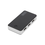 DIGITUS USB-jaotur 4-porti 3.0->4xA3.0 ilma toiteplokita Black