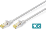 DIGITUS CAT 6A S/FTP &uuml;henduskaabel, 10 tk, 5m, grey