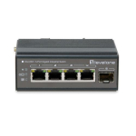 LevelOne t&ouml;&ouml;stuslik l&uuml;liti 4xGE/1xGSFP+DIN juhita metall