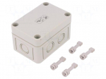 Enclosure: multipurpose | X: 65mm | Y: 94mm | Z: 57mm | TK PS | grey | IP66