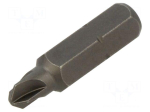 Screwdriver bit | Torq-Set&reg; | TX3 | 1/4" | Overall len: 25mm