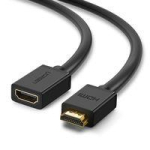 Cable Ugreen  Ugreen 10142 HDMI (ligzda) - HDMI (spraudnis) kabelis pagarinātājs 19 pin 1.4v 4K 60Hz ARC 30AWG 2m Melns