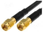 Cable | 50&Omega; | 1m | SMA plug,both sides | black