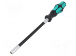 Screwdriver | hex socket | with flexible shaft | Overall len: 265mm