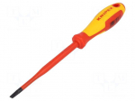 Screwdriver | insulated | slot | 5,5x1,0mm | Blade length: 125mm