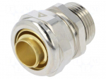 Straight terminal connector | Thread: metric,inside | brass | IP40
