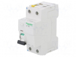 RCD breaker | Inom: 25A | Ires: 10mA | Poles: 2 | 400V | Mounting: DIN