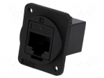 Coupler | FT | Cat: 6 | Layout: 8p8c | RJ45 socket,both sides | 19x24mm