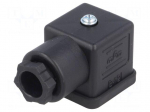 Connector: valve connector | plug | form A | 18mm | female | PIN: 4 | 3+PE
