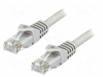 Patch cord | U/UTP | 6 | stranded | CCA | PVC | grey | 20m