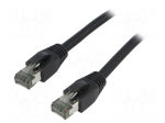 Patch cord | S/FTP | Cat 8.1 | stranded | Cu | LSZH | black | 1.5m | 26AWG