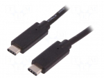 Cable | USB 3.1 | both sides,USB C plug | 1m