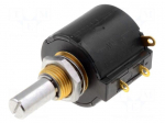 Potentiometer: shaft | multiturn | 10k&Omega; | 2W | &plusmn;3% | 6.35mm | linear | IP50