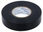 Tape: electrical insulating | W: 19mm | L: 20m | Thk: 0.21mm | black
