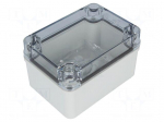 Enclosure: multipurpose | X: 80mm | Y: 110mm | Z: 65mm | PICCOLO | grey
