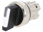 Switch: rotary | Stabl.pos: 1 | 22mm | white | IP67 | Pos: 3 | &Oslash;22mm
