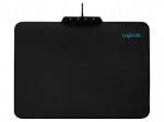 Mouse pad | black | Features: with LED | 360x260mm