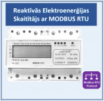Reaktiiv-/aktiivenergia ja v&otilde;imsuse kolmefaasiline elektriarvesti, 100A, Modbus RTU RS485, 7DIN