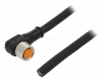 Cable: for sensors/automation | M8 | PIN: 4 | angled | 10m | plug | 60VDC