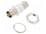 Coupler | socket | BNC socket,both sides | female | straight | 50&Omega; | POM