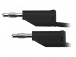 Test lead | 70VDC | 33VAC | 32A | banana plug 4mm,both sides | black