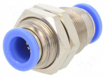 Push-in fitting | bulkhead,straight,inline splice | -0.95&divide;15bar