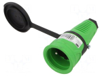 Connector: AC supply | female | power supply | socket | 2P+PE | 250VAC