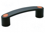 Holder | technopolymer PA | black | H: 35mm | L: 116mm | W: 22mm | F2: 1.5kN