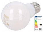 LED lamp | white warm | E27 | 230VAC | 806lm | P: 7W | 2700K | CRImin: 80