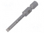 Screwdriver bit | slot | 3.5x0.6mm | 1/4" | Overall len: 50mm