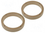 Spacer ring | MDF | 165mm | Seat,VW,&Scaron;koda | impregnated,varnished