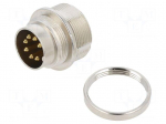 Connector: M16 | socket | male | PIN: 7 | 5A | 60V | soldering | straight