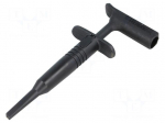 Clip-on probe | hook type | 15A | 1kVDC | black | 116.84mm