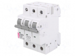 Circuit breaker | 230/400VAC | Inom: 16A | Poles: 3 | Charact: B | 6kA
