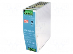 Power supply: switching | for DIN rail | 120W | 24VDC | 5A | 90&divide;264VAC