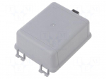 Cover | snap-fastener | polypropylene | grey | Kit: cover