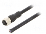 Cable: for sensors/automation | M12 | PIN: 8 | straight | 10m | plug