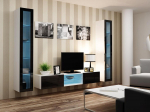 Cama Living room cabinet set VIGO 20 white/black gloss