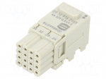 Connector: HDC | module | female | Han-Modular&reg; Domino | PIN: 16