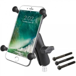 RAM Mounts X-Grip Large Phone Mount with Motorcycle Handlebar Clamp Base