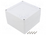 Enclosure: multipurpose | X: 120mm | Y: 120mm | Z: 75mm | ZP | ABS | gasket